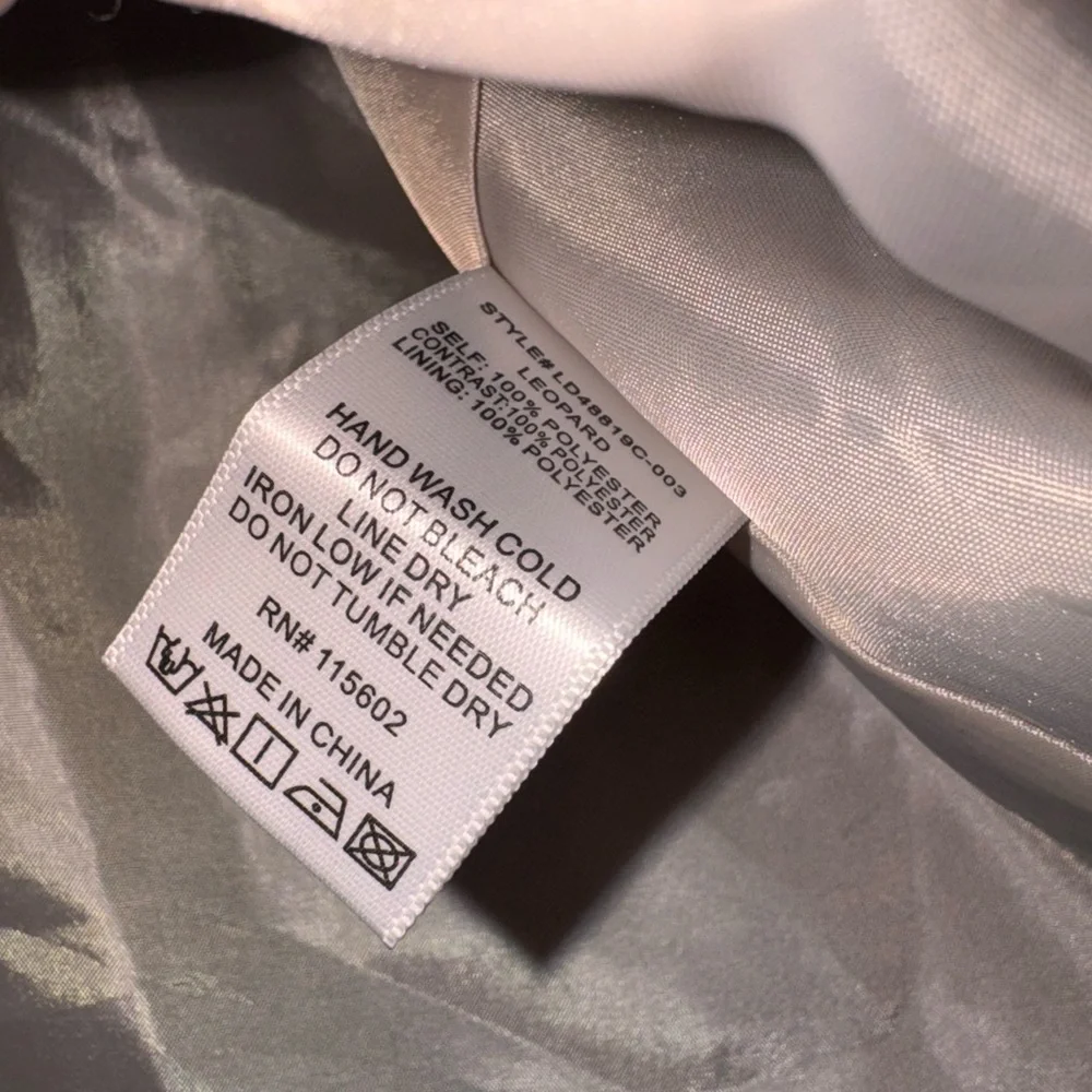 NWT Lush Brown Leopard Print Mini Dress - Picture 3 of 7